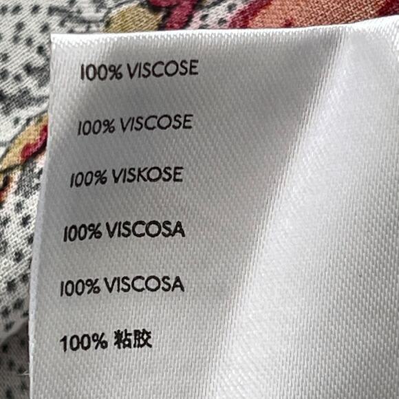 Anthropologie Maeve Janie Blouse Size 2 Peplum Flounced Tie Peasant Floral Boho - Picture 12 of 13